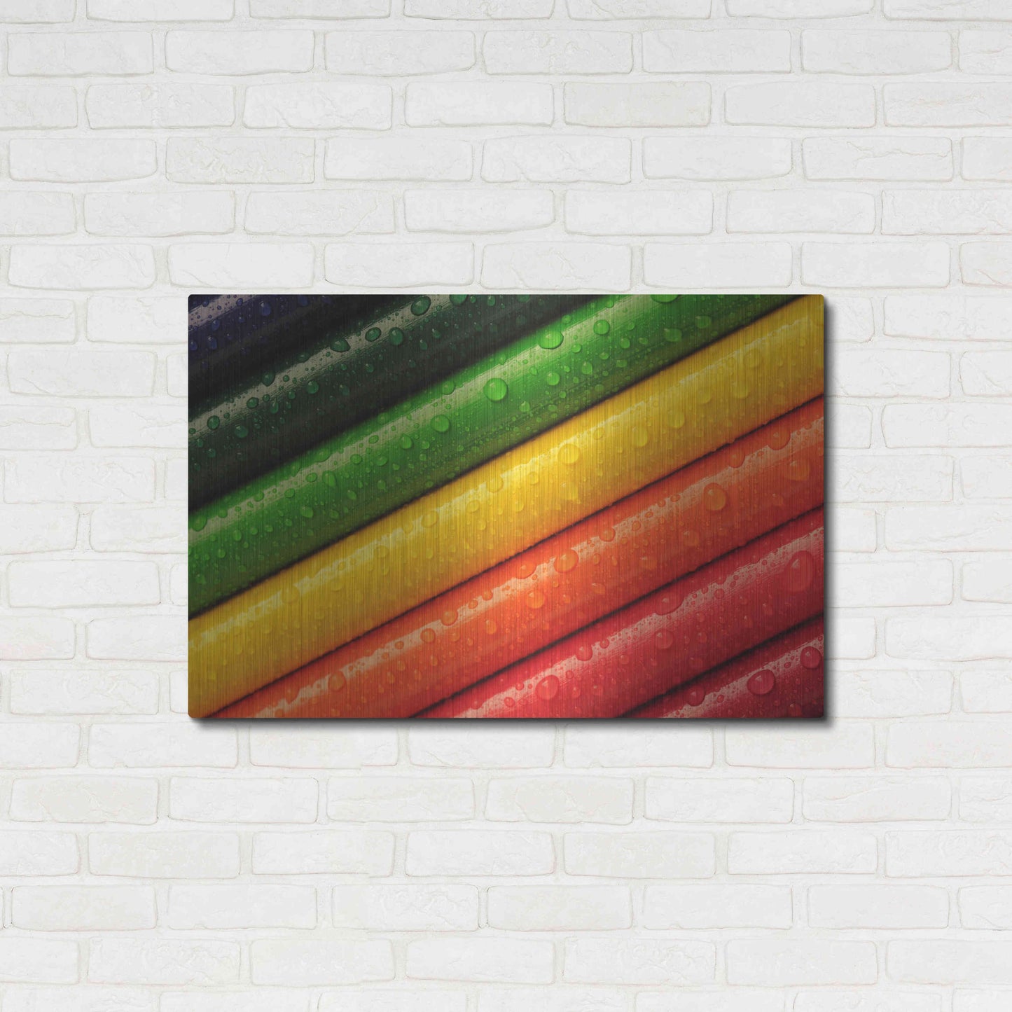 Luxe Metal Art 'Pencil Rainbow' by Luxe Portfolio, Metal Wall Art,36x24