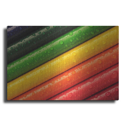 Luxe Metal Art 'Pencil Rainbow' by Luxe Portfolio, Metal Wall Art