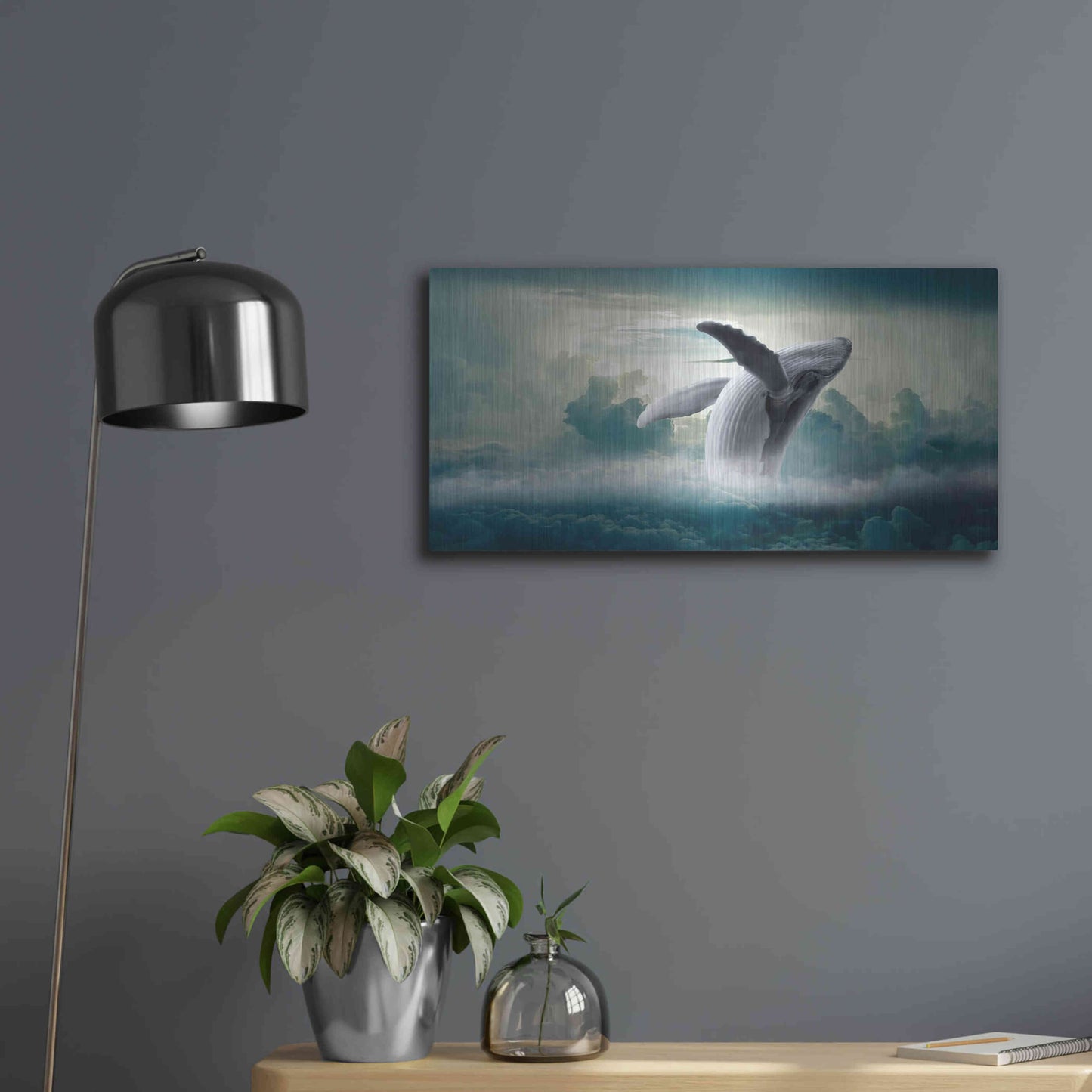 Luxe Metal Art 'Weightlessness' by Luxe Portfolio, Metal Wall Art,24x12