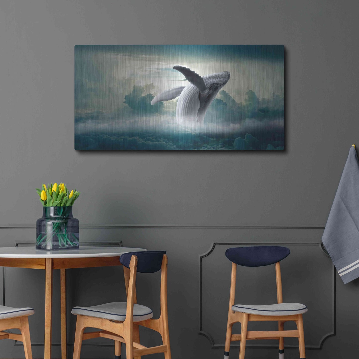 Luxe Metal Art 'Weightlessness' by Luxe Portfolio, Metal Wall Art,48x24