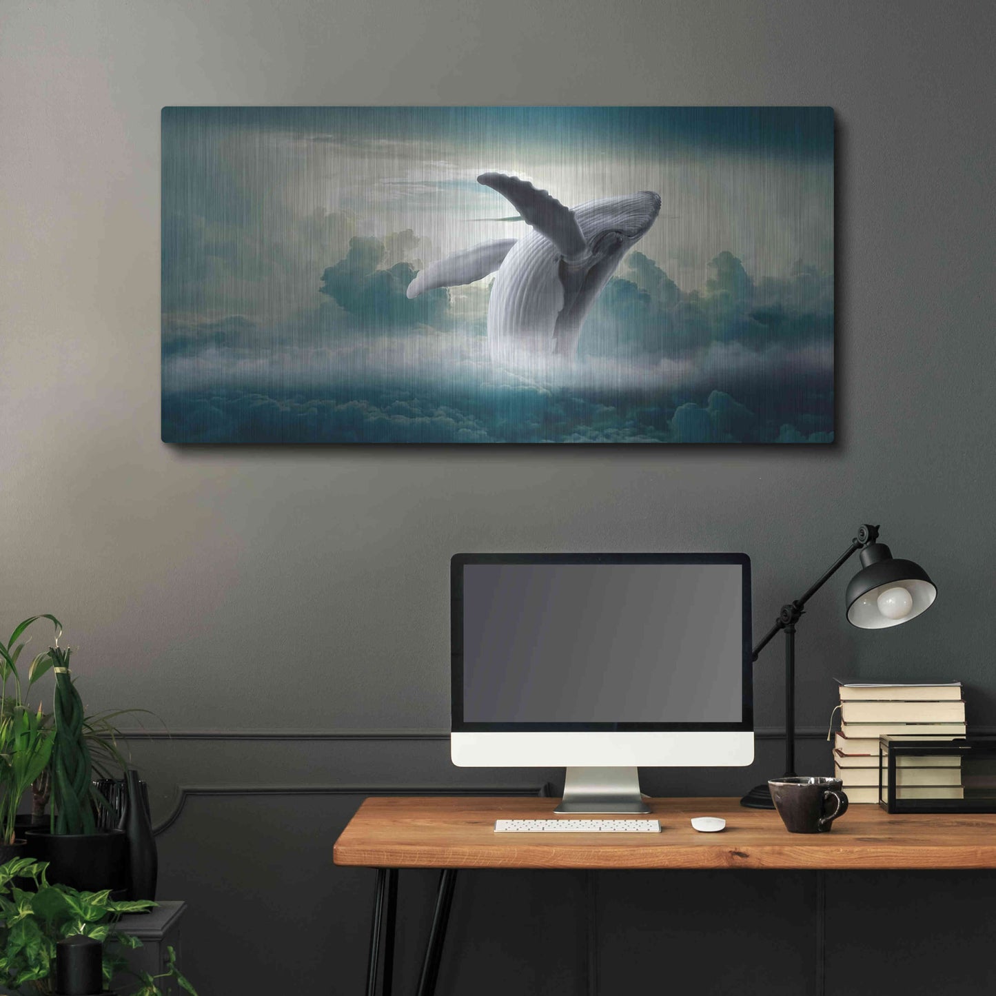 Luxe Metal Art 'Weightlessness' by Luxe Portfolio, Metal Wall Art,48x24