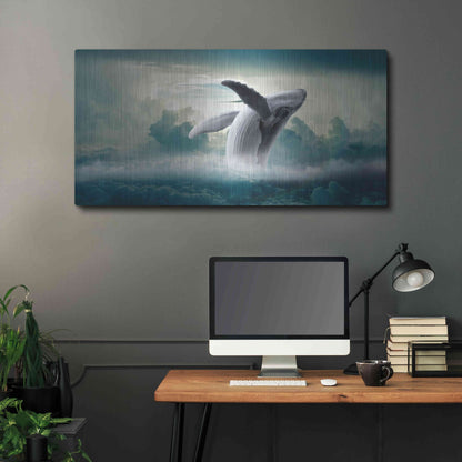 Luxe Metal Art 'Weightlessness' by Luxe Portfolio, Metal Wall Art,48x24