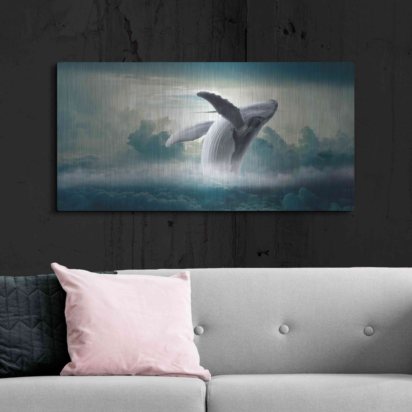 Luxe Metal Art 'Weightlessness' by Luxe Portfolio, Metal Wall Art,48x24