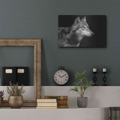 Luxe Metal Art 'Wolf' by Luxe Portfolio, Metal Wall Art,16x12