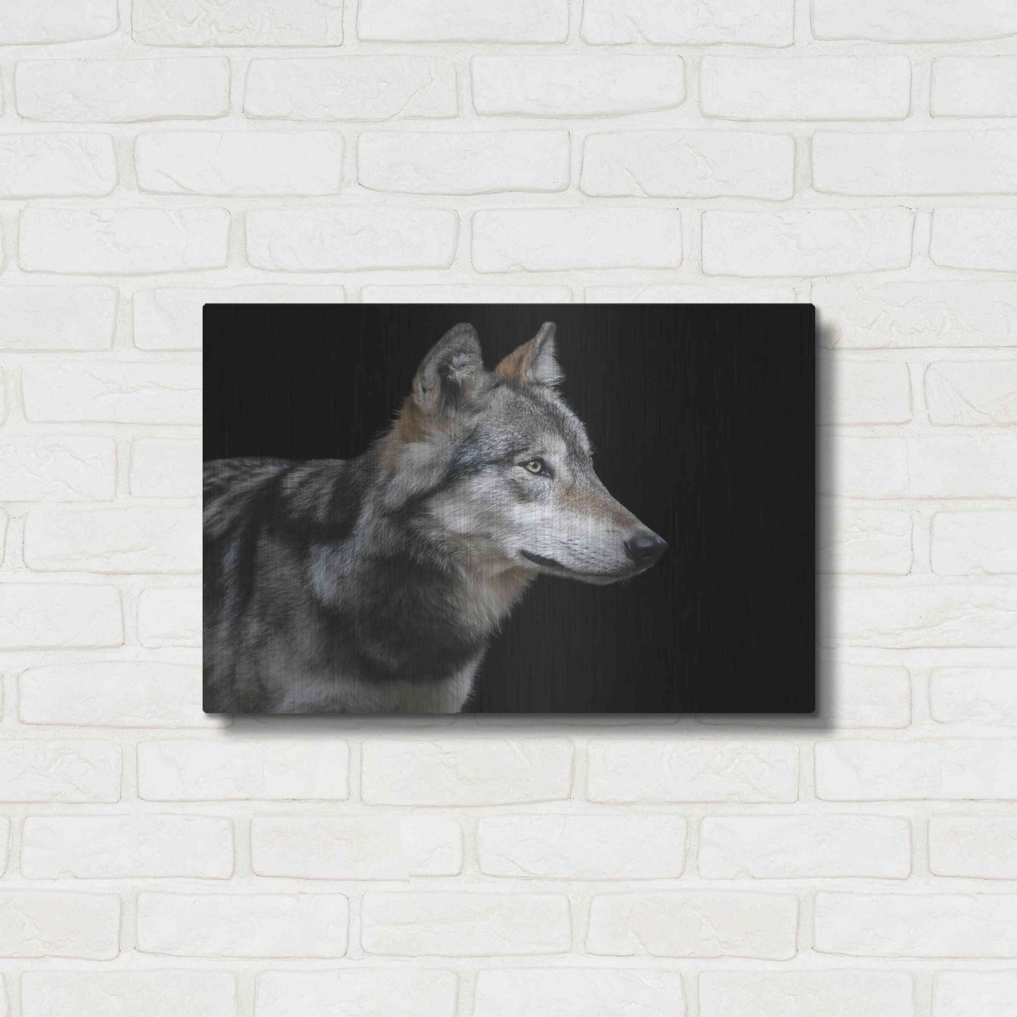 Luxe Metal Art 'Wolf' by Luxe Portfolio, Metal Wall Art,24x16