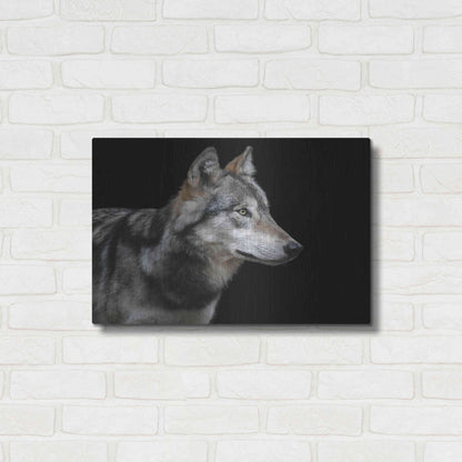Luxe Metal Art 'Wolf' by Luxe Portfolio, Metal Wall Art,24x16