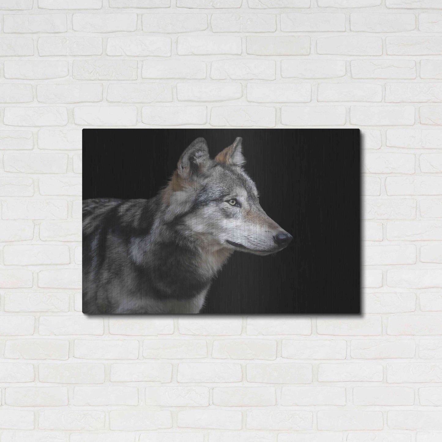 Luxe Metal Art 'Wolf' by Luxe Portfolio, Metal Wall Art,36x24