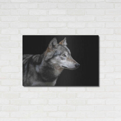 Luxe Metal Art 'Wolf' by Luxe Portfolio, Metal Wall Art,36x24
