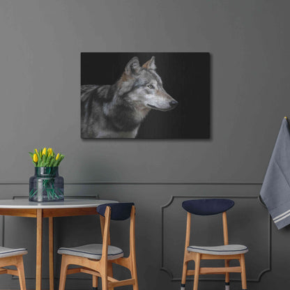 Luxe Metal Art 'Wolf' by Luxe Portfolio, Metal Wall Art,36x24