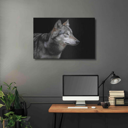 Luxe Metal Art 'Wolf' by Luxe Portfolio, Metal Wall Art,36x24