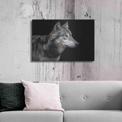 Luxe Metal Art 'Wolf' by Luxe Portfolio, Metal Wall Art,36x24