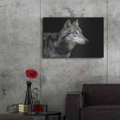 Luxe Metal Art 'Wolf' by Luxe Portfolio, Metal Wall Art,36x24