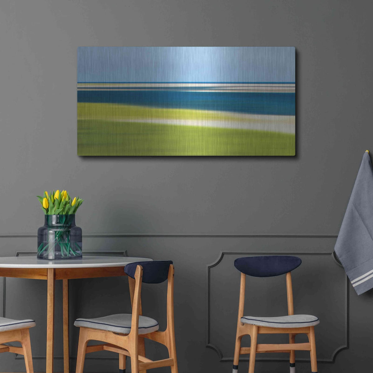 'Cape Cod Low Tide' by Kathrine Gendreau – Metal Wall Art, 48x24 room view