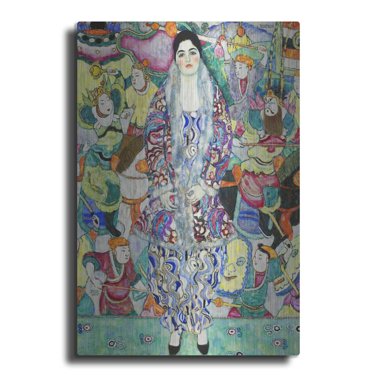 'Portrait of Friederike Maria Beer' by Gustav Klimt – Metal Wall Art