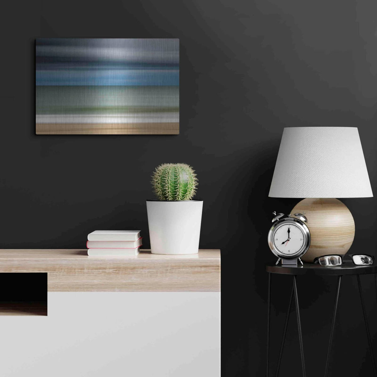 'Ocean Storm' by Kathrine Gendreau – Metal Wall Art, 24x16 room view