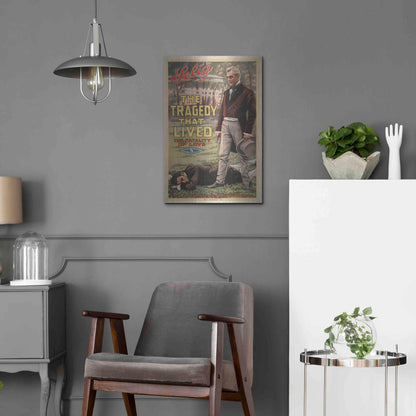 Luxe Metal Art 'The Tragedy That Lived The Fatality Of Love (1914)' by Epic Portfolio, Metal Wall Art,16x24