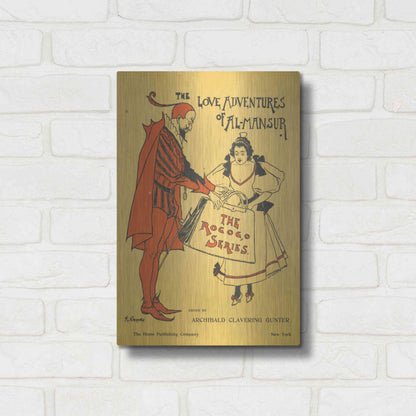 Luxe Metal Art 'The Love Adventures Of Al-Mansur (1895)' by Epic Portfolio, Metal Wall Art,12x16