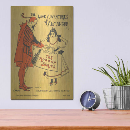 Luxe Metal Art 'The Love Adventures Of Al-Mansur (1895)' by Epic Portfolio, Metal Wall Art,12x16