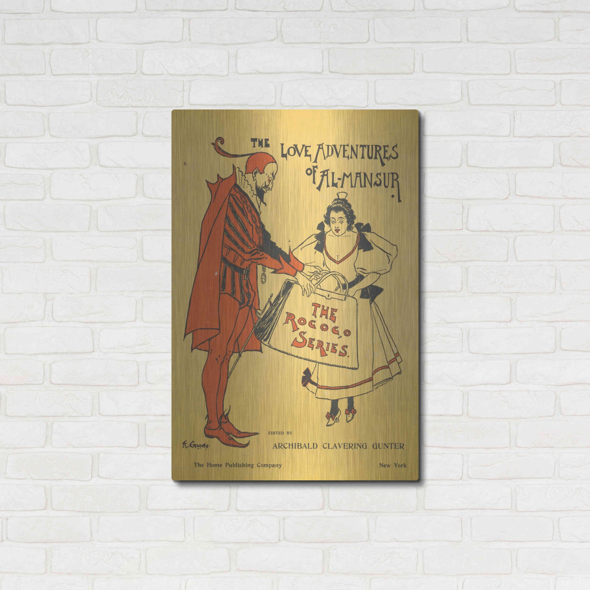 Luxe Metal Art 'The Love Adventures Of Al-Mansur (1895)' by Epic Portfolio, Metal Wall Art,24x36