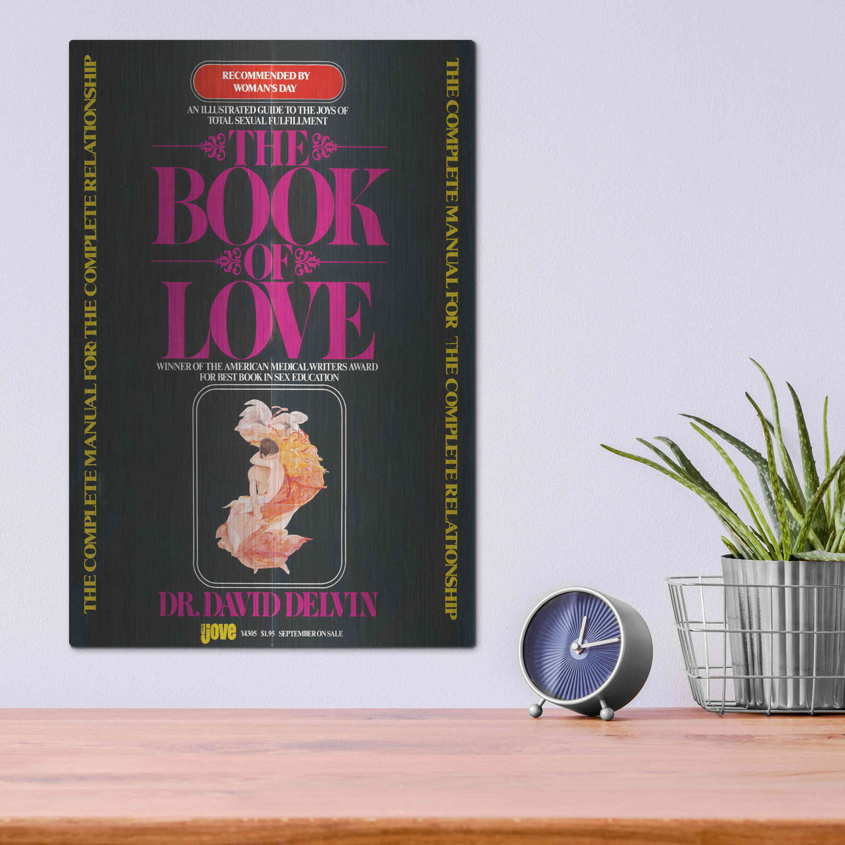 Luxe Metal Art 'The Book Of Love (1977)' by Epic Portfolio, Metal Wall Art,12x16