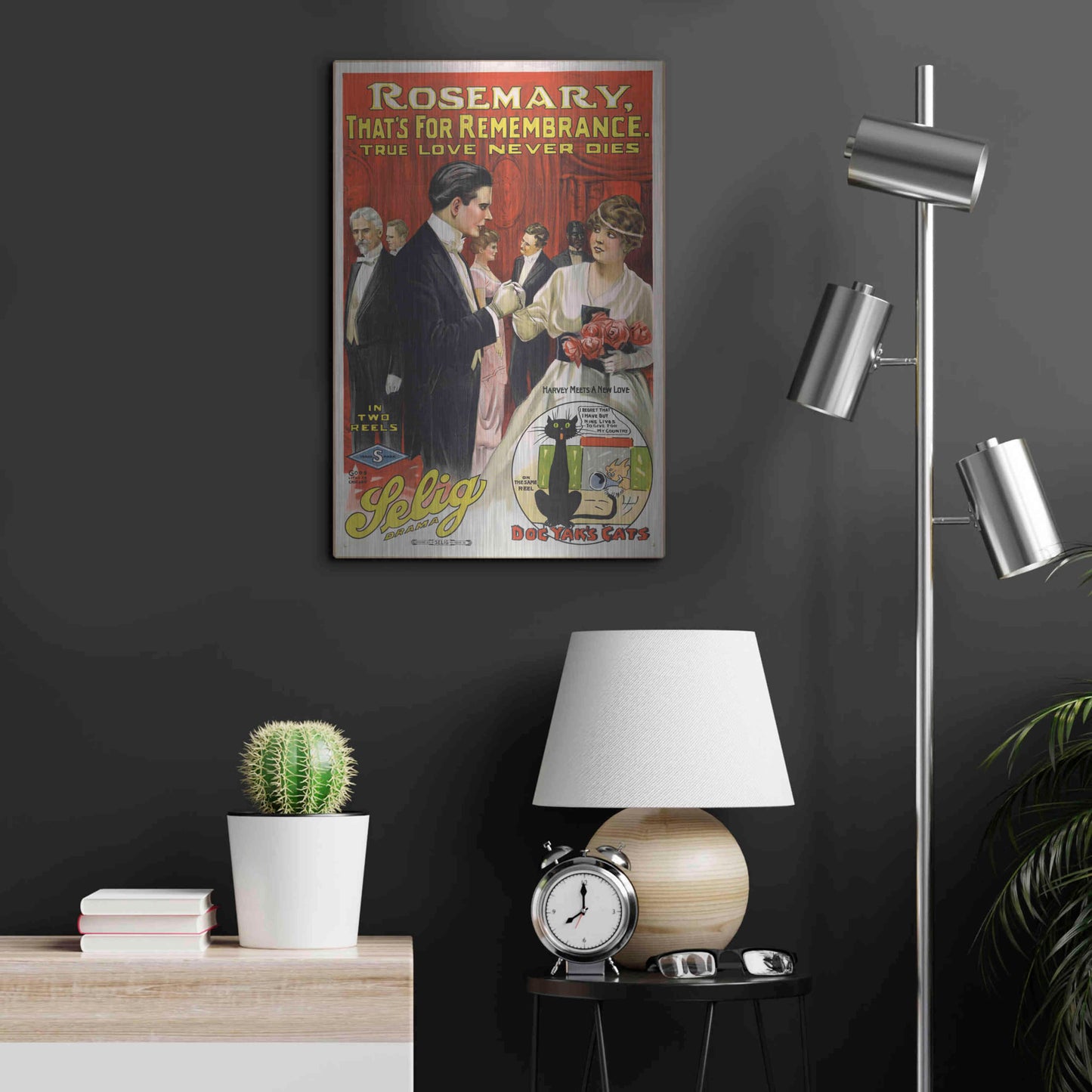 Luxe Metal Art 'Rosemary, That’S For Remembrance (1914)' by Epic Portfolio, Metal Wall Art,16x24