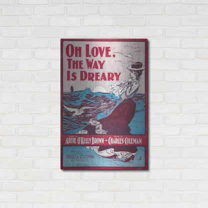 Luxe Metal Art 'Oh Love, The Way Is Dreary (1901)' by Epic Portfolio, Metal Wall Art,24x36
