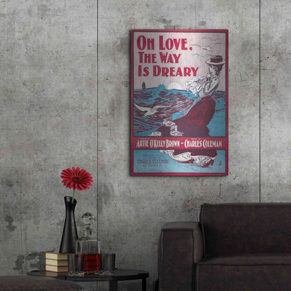 Luxe Metal Art 'Oh Love, The Way Is Dreary (1901)' by Epic Portfolio, Metal Wall Art,24x36
