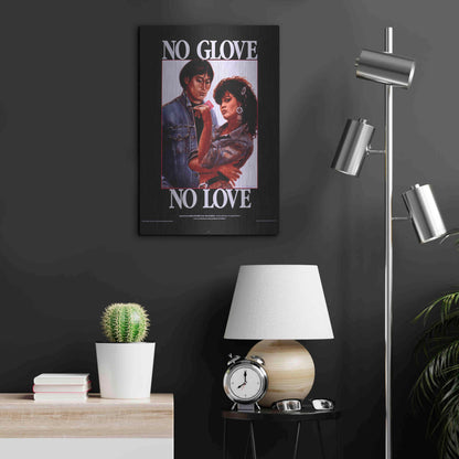 Luxe Metal Art 'No Glove No Love' by Epic Portfolio, Metal Wall Art,16x24