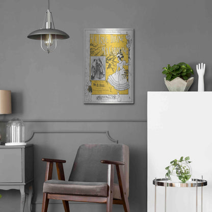 Luxe Metal Art 'Ma Love Divine, Ma Caroline (1899)' by Epic Portfolio, Metal Wall Art,16x24