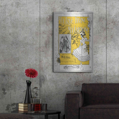 Luxe Metal Art 'Ma Love Divine, Ma Caroline (1899)' by Epic Portfolio, Metal Wall Art,24x36
