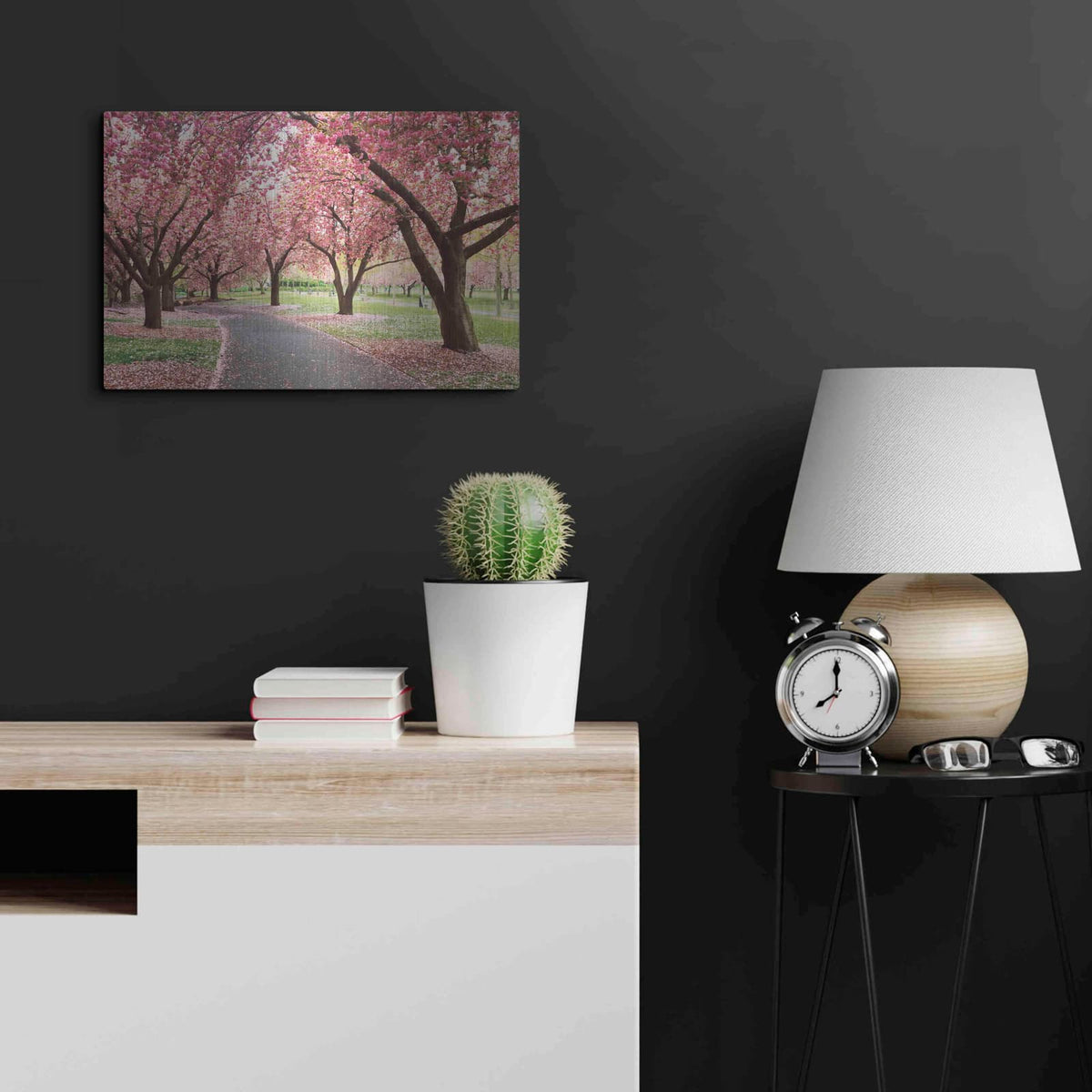 'Cherry Parade' by Kathrine Gendreau – Metal Wall Art, 24x16 room view