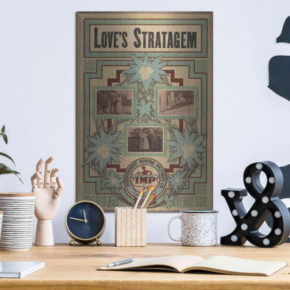 Luxe Metal Art 'Love’S Stratagem (1909)' by Epic Portfolio, Metal Wall Art,12x16