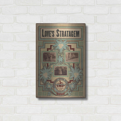 Luxe Metal Art 'Love’S Stratagem (1909)' by Epic Portfolio, Metal Wall Art,16x24