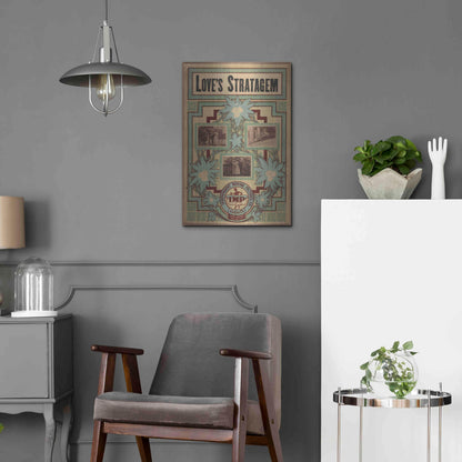 Luxe Metal Art 'Love’S Stratagem (1909)' by Epic Portfolio, Metal Wall Art,16x24
