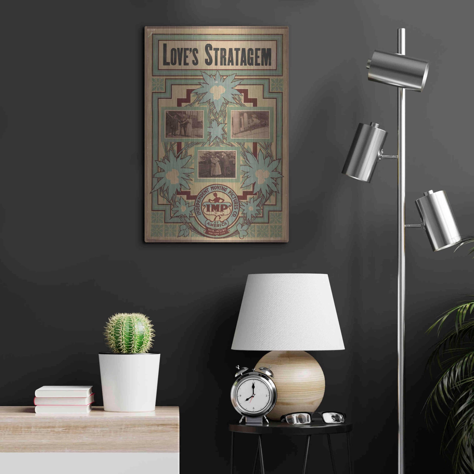 Luxe Metal Art 'Love’S Stratagem (1909)' by Epic Portfolio, Metal Wall Art,16x24