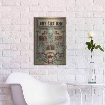 Luxe Metal Art 'Love’S Stratagem (1909)' by Epic Portfolio, Metal Wall Art,16x24
