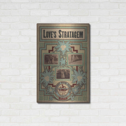 Luxe Metal Art 'Love’S Stratagem (1909)' by Epic Portfolio, Metal Wall Art,24x36