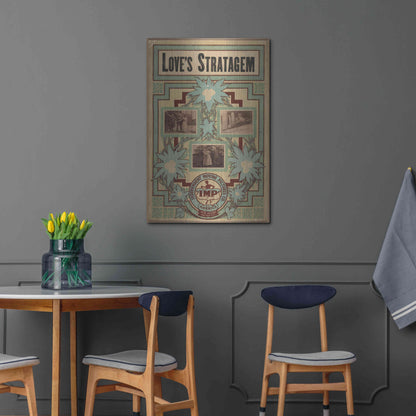 Luxe Metal Art 'Love’S Stratagem (1909)' by Epic Portfolio, Metal Wall Art,24x36