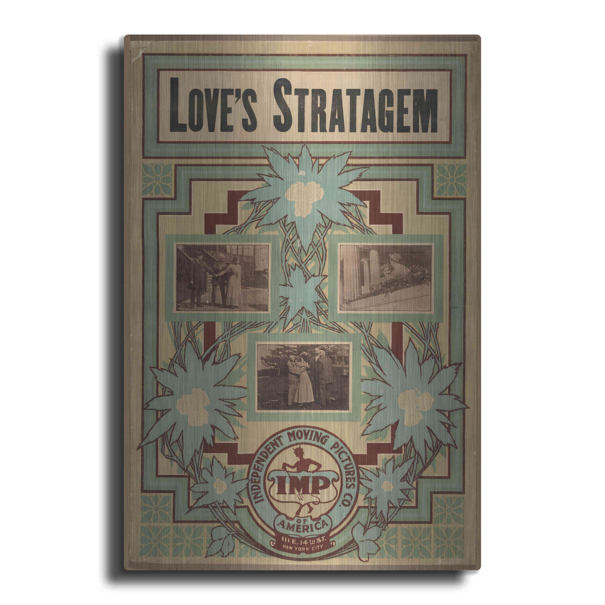 Luxe Metal Art 'Love’S Stratagem (1909)' by Epic Portfolio, Metal Wall Art