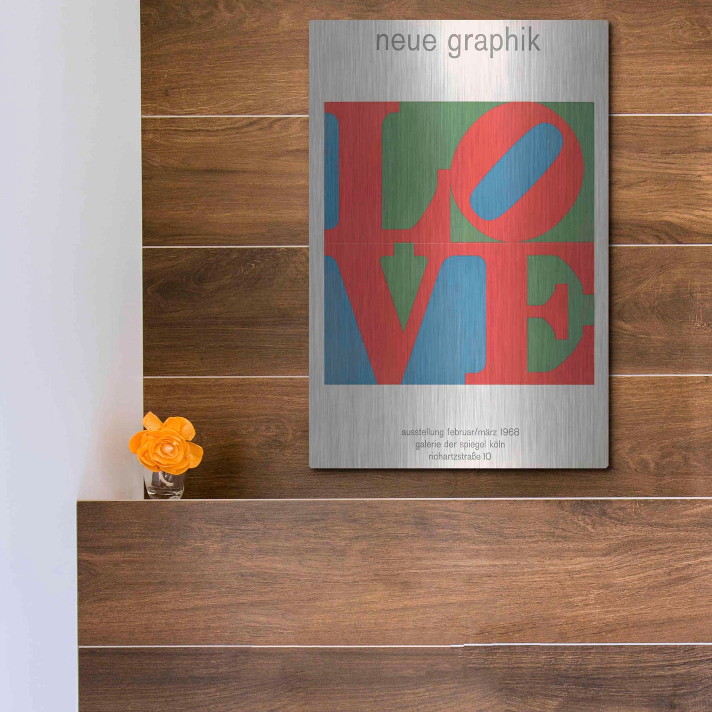 Luxe Metal Art 'Love. Neue Graphik (1968)' by Epic Portfolio, Metal Wall Art,12x16