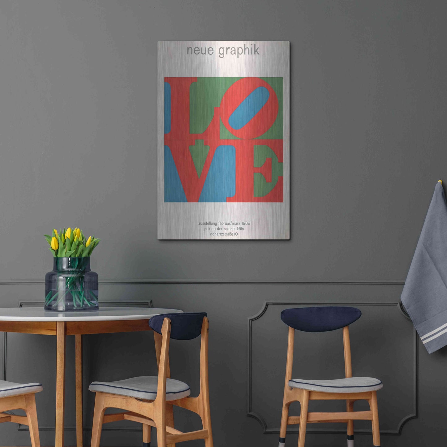 Luxe Metal Art 'Love. Neue Graphik (1968)' by Epic Portfolio, Metal Wall Art,24x36