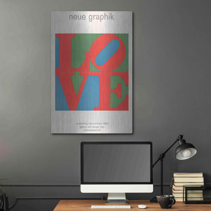 Luxe Metal Art 'Love. Neue Graphik (1968)' by Epic Portfolio, Metal Wall Art,24x36