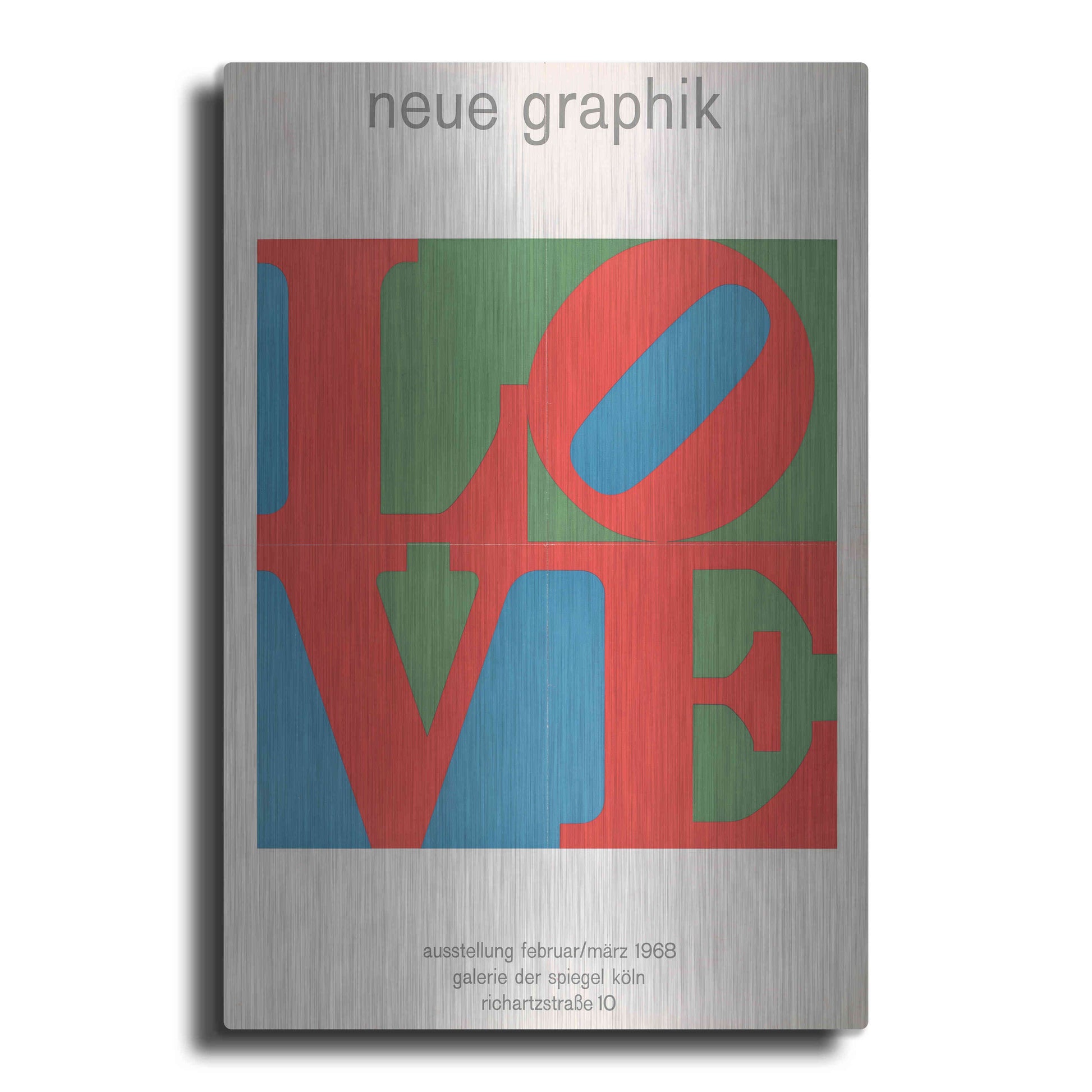 Luxe Metal Art 'Love. Neue Graphik (1968)' by Epic Portfolio, Metal Wall Art