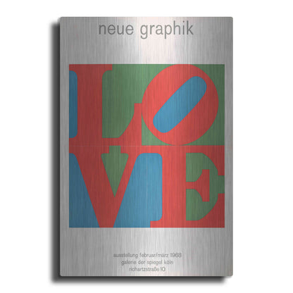 Luxe Metal Art 'Love. Neue Graphik (1968)' by Epic Portfolio, Metal Wall Art