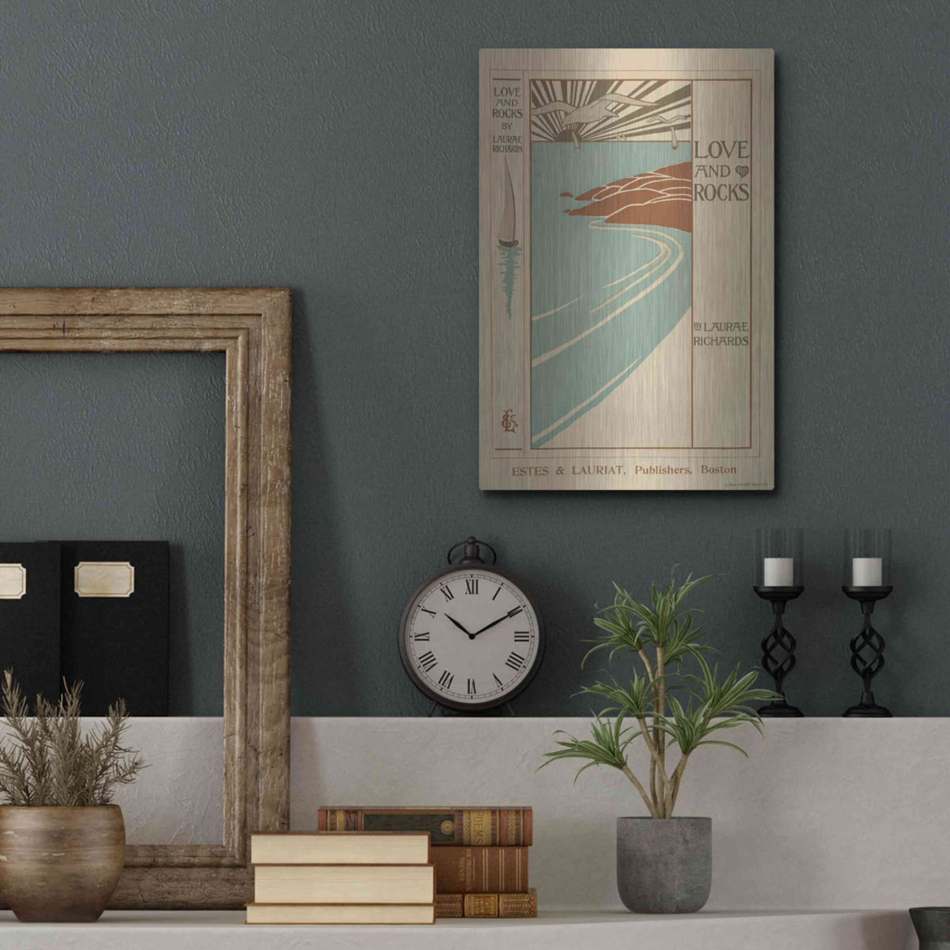 Luxe Metal Art 'Love And Rocks (1895 - 1917)' by Epic Portfolio, Metal Wall Art,12x16