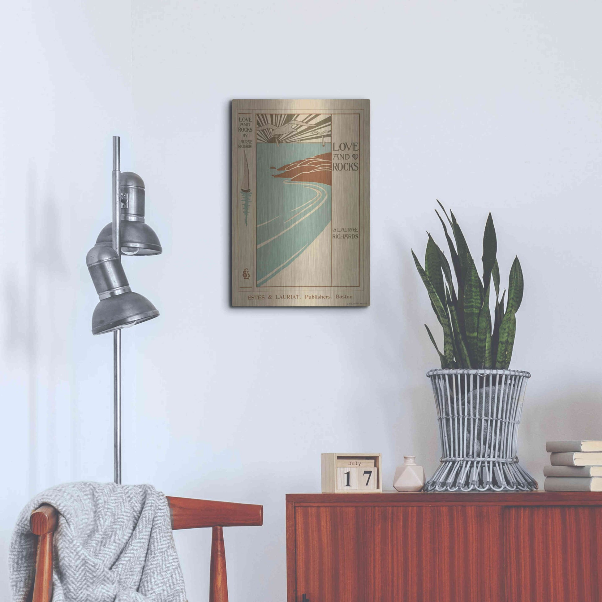 Luxe Metal Art 'Love And Rocks (1895 - 1917)' by Epic Portfolio, Metal Wall Art,16x24