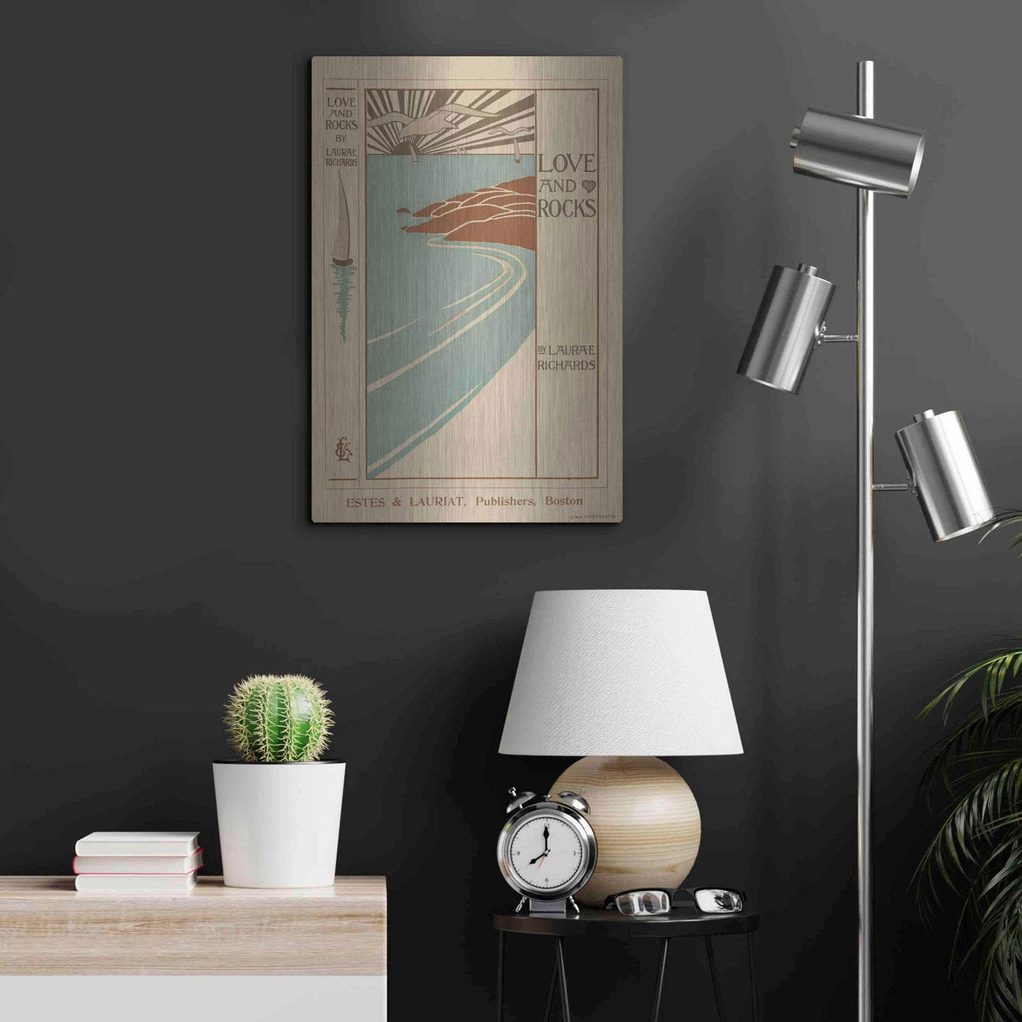 Luxe Metal Art 'Love And Rocks (1895 - 1917)' by Epic Portfolio, Metal Wall Art,16x24