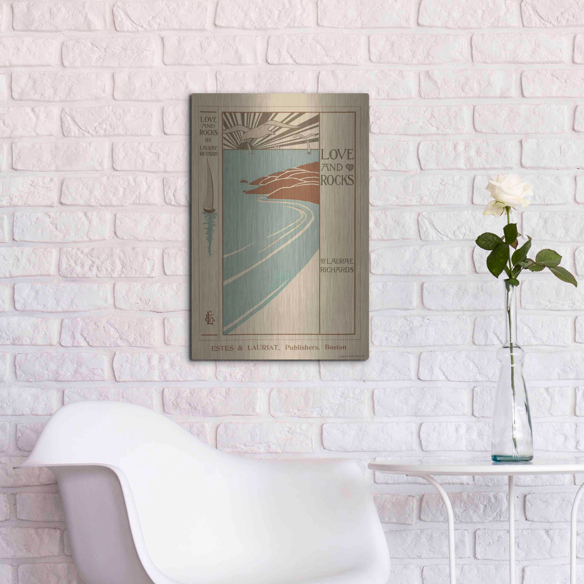 Luxe Metal Art 'Love And Rocks (1895 - 1917)' by Epic Portfolio, Metal Wall Art,16x24
