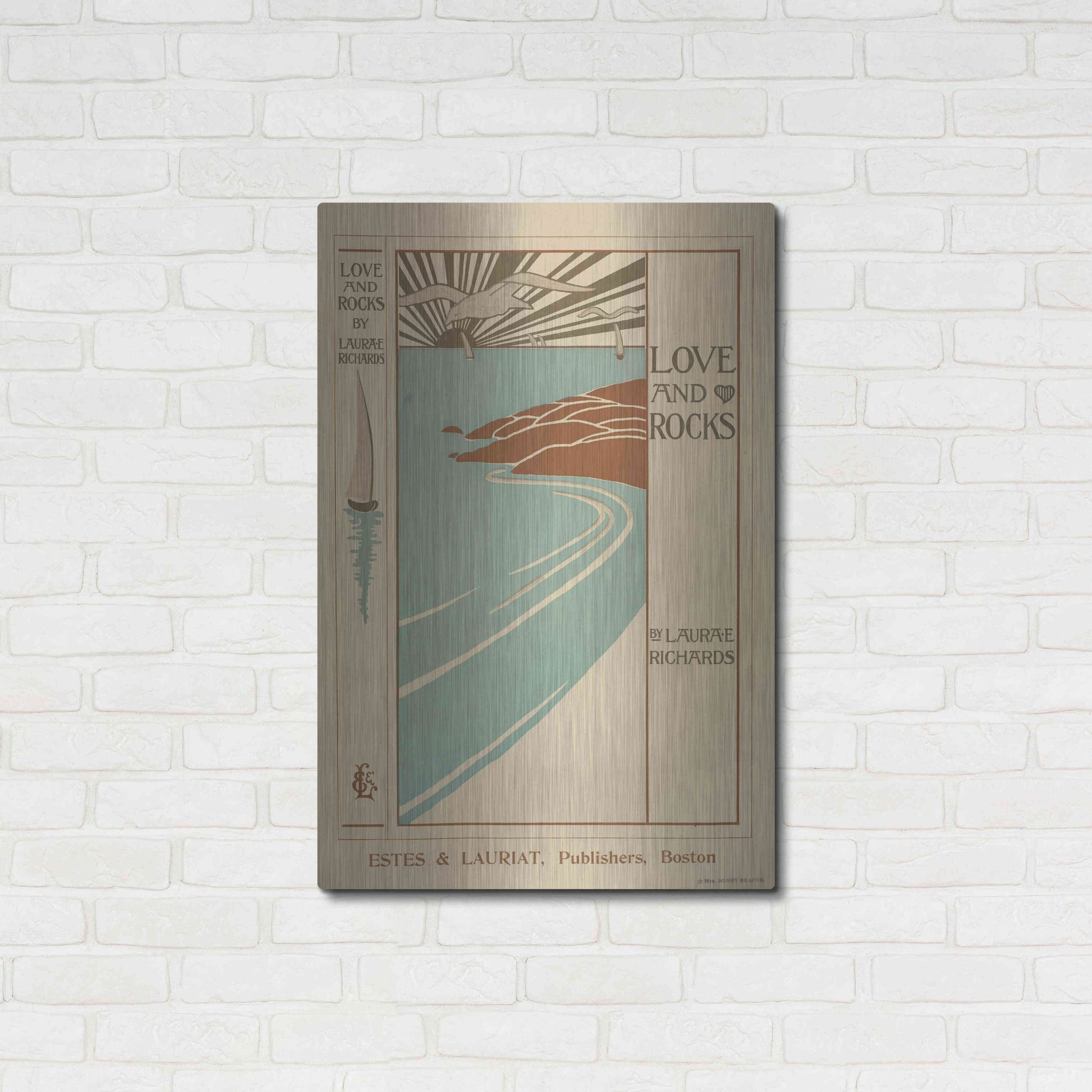 Luxe Metal Art 'Love And Rocks (1895 - 1917)' by Epic Portfolio, Metal Wall Art,24x36
