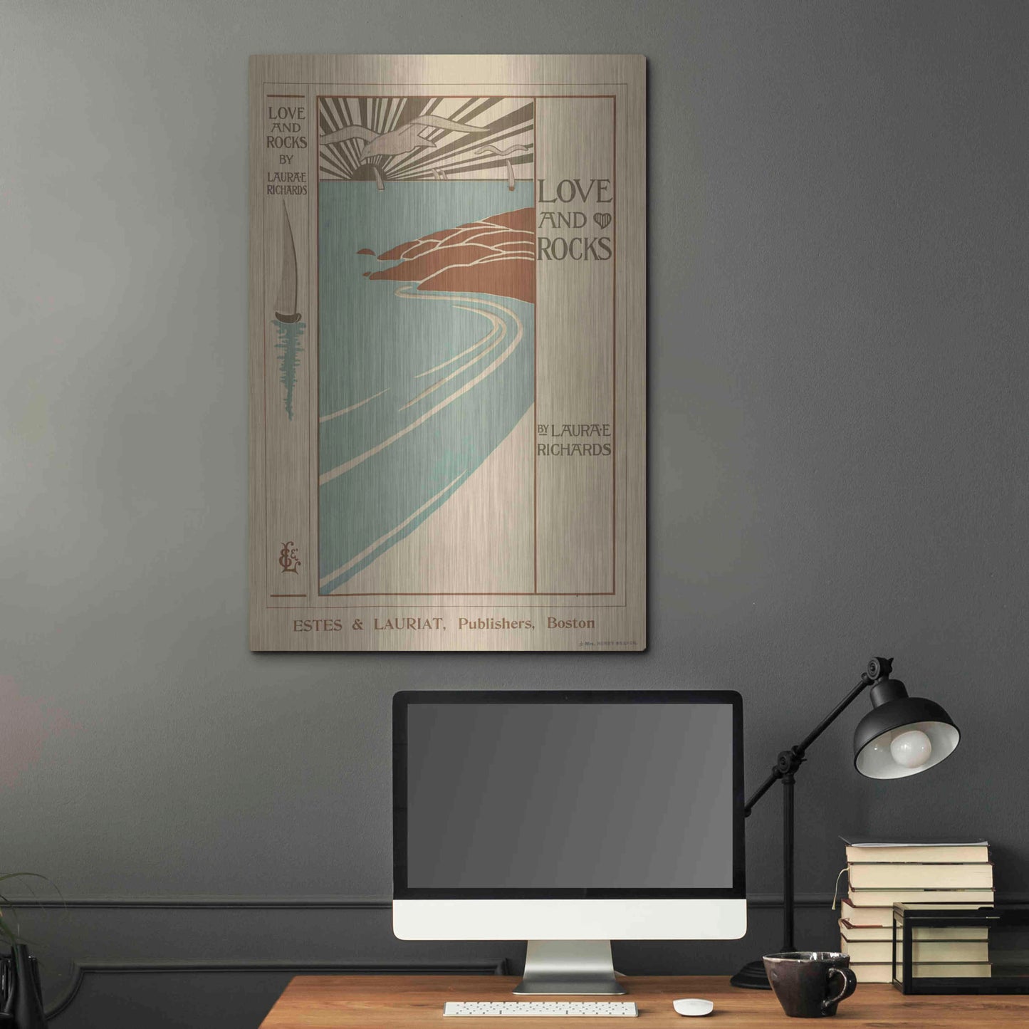 Luxe Metal Art 'Love And Rocks (1895 - 1917)' by Epic Portfolio, Metal Wall Art,24x36
